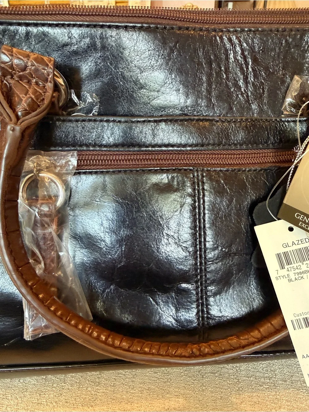 Giani Bernini structured leather